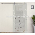 stainless steel glass sliding shower door fitting with high polished and smooth walking in the line